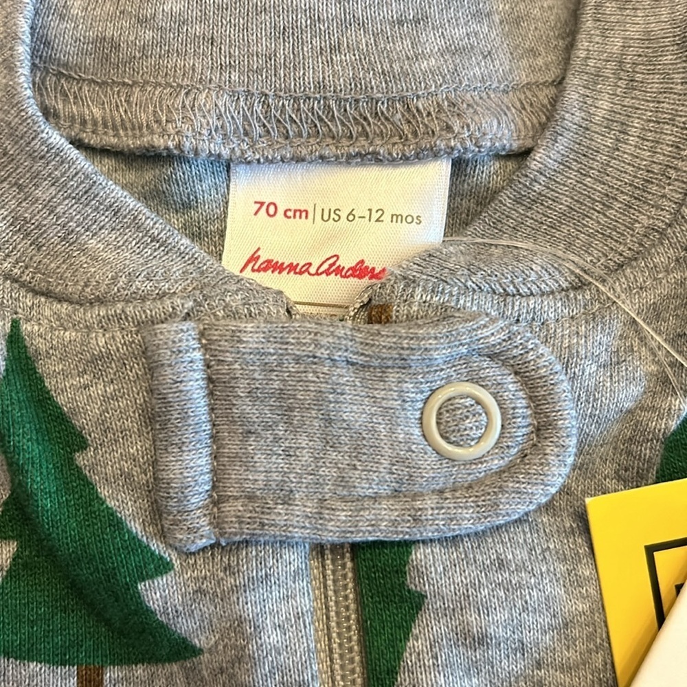 Hanna Andersson Christmas Tree Holiday Sleeper Infant - Picture 3 of 10